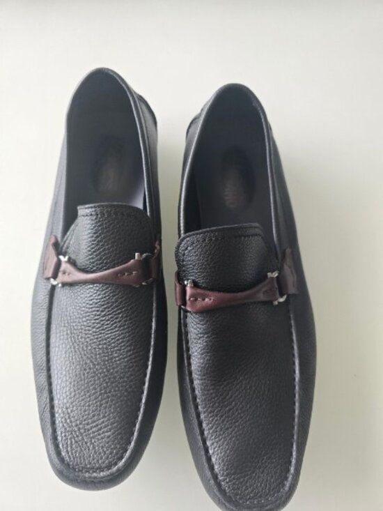 Salvatore Ferragamo Men\'s Brown Leather Loafers Size 12 main image 5